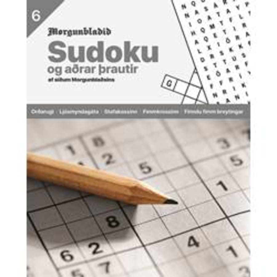 Sudoku og aðrar þrautir bók 6