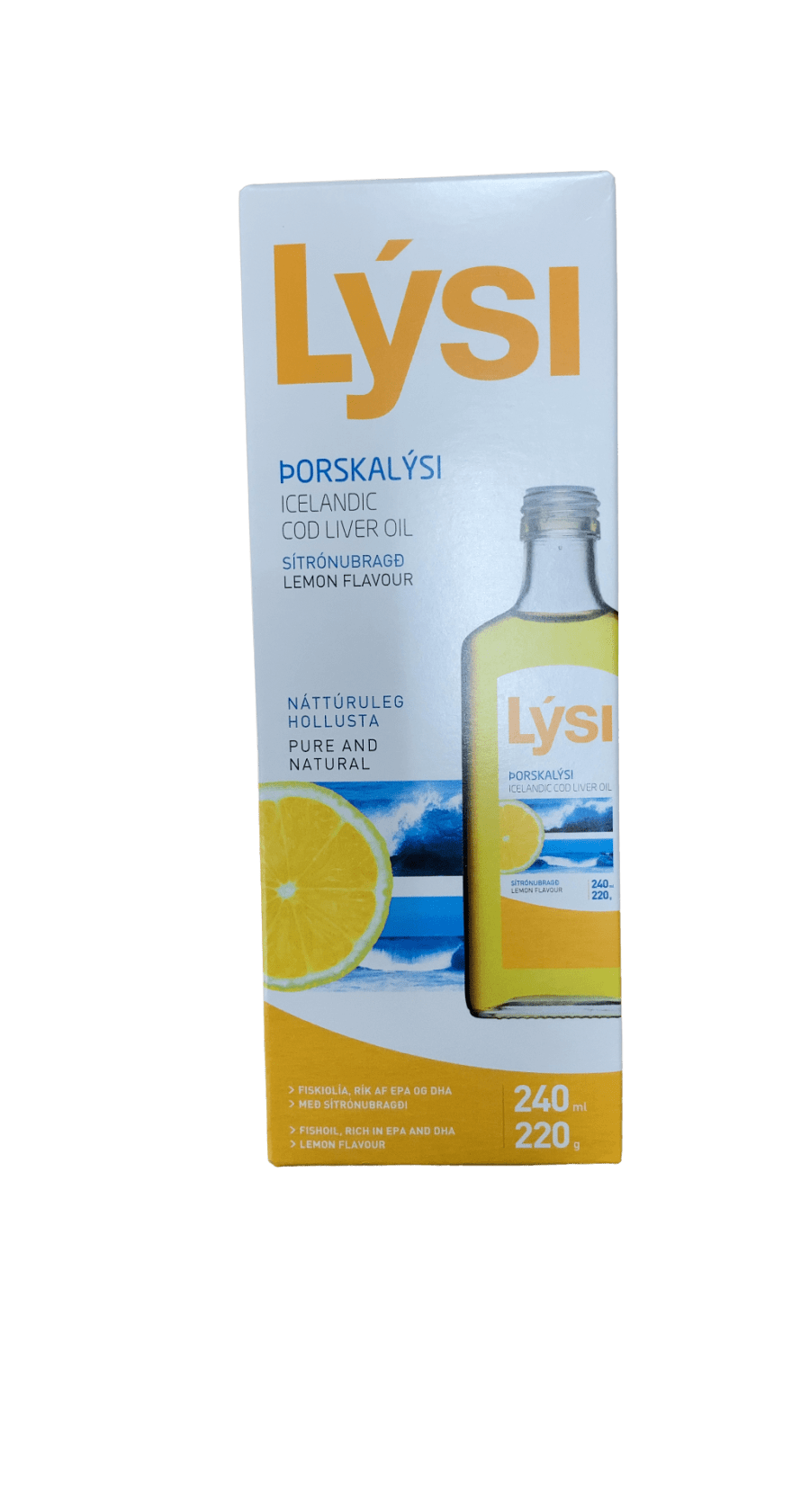 Lýsi Þorskalýsi Sítrónubragð 240 ml