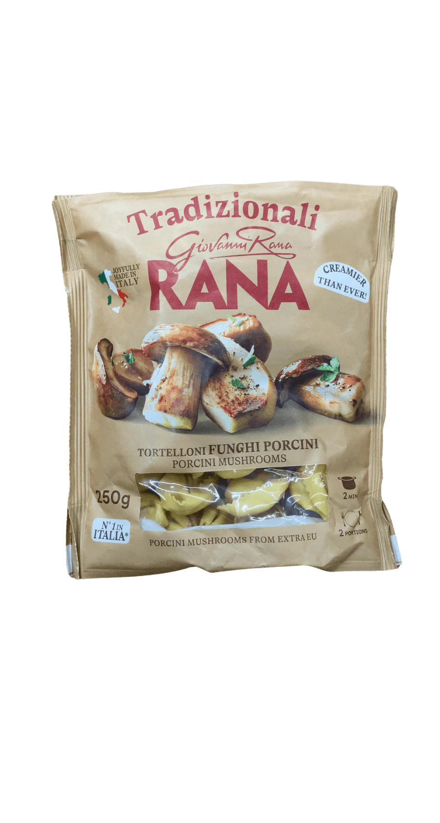 Giovanni Rana Tortelloni með porcini-steinsveppum 250 g