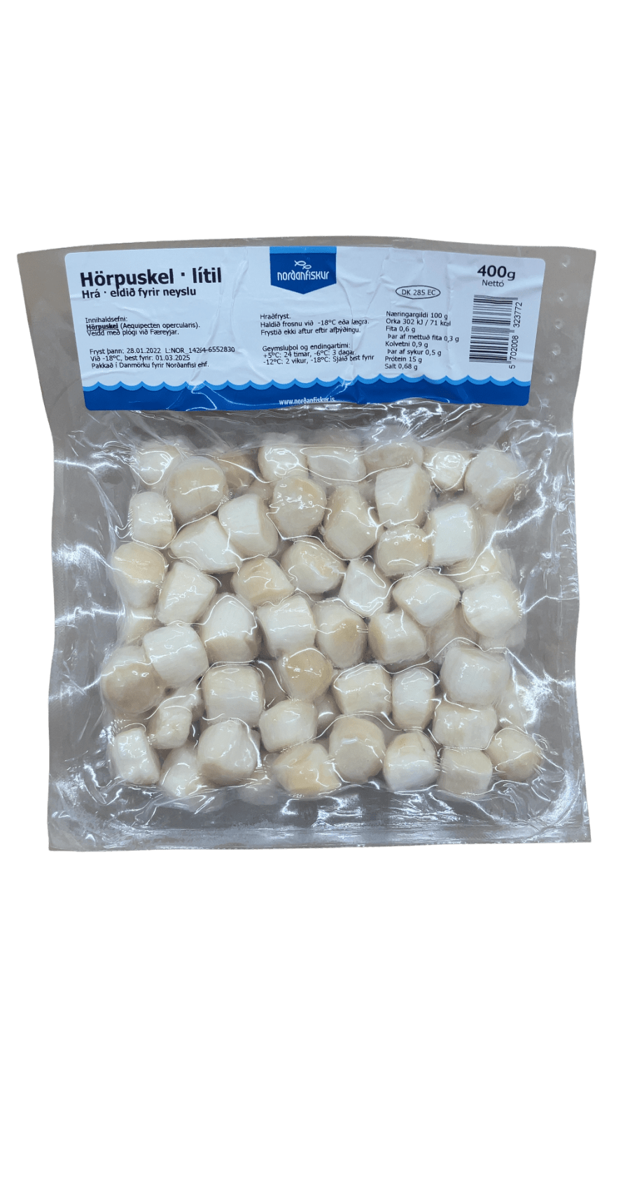 Norðanfiskur Hörpuskel lítil 400 g