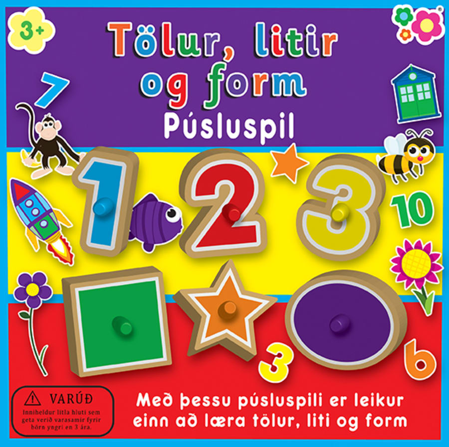 Tölur, litir og form