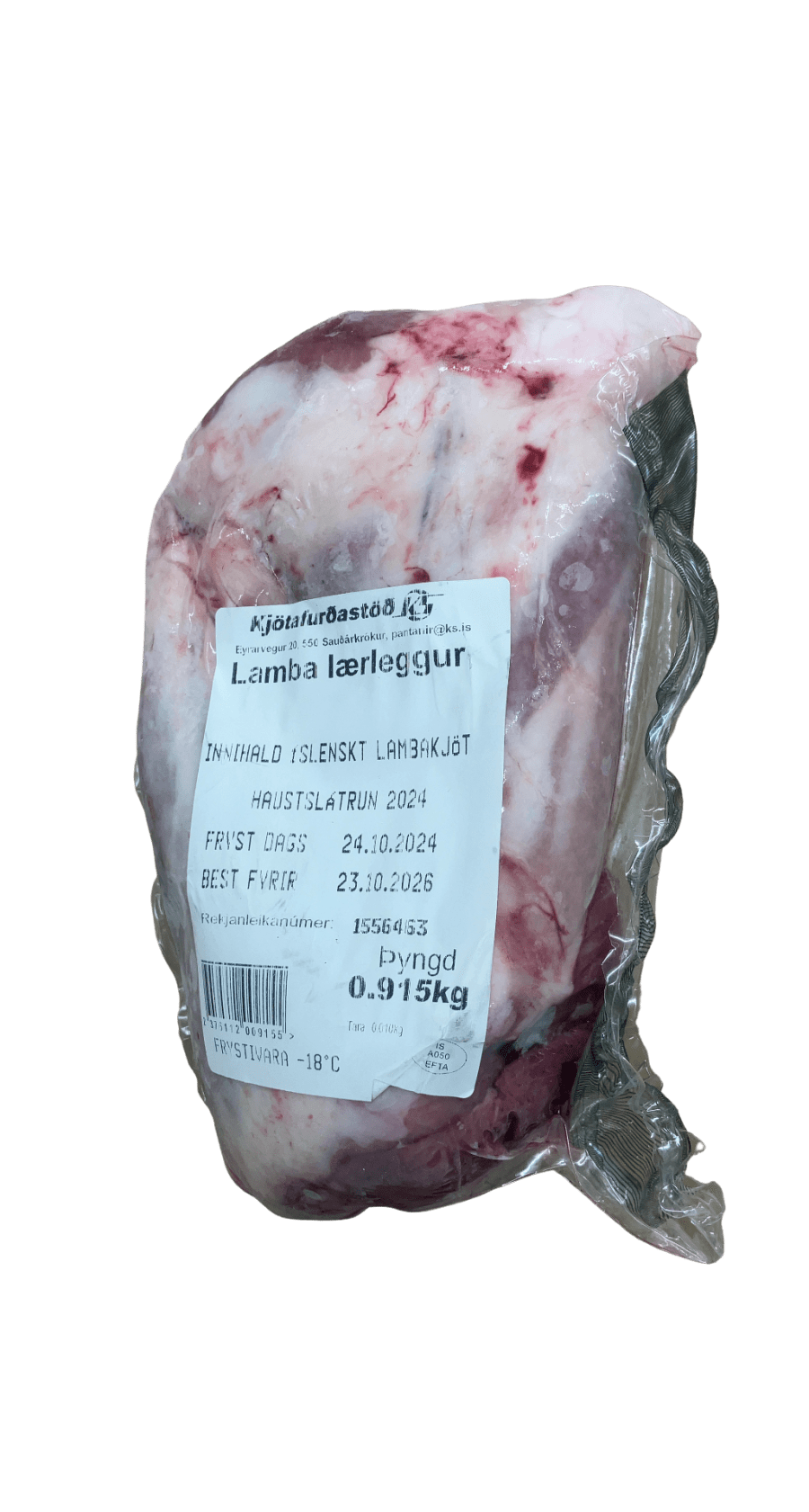 Kjötafurðastöð Lamba lærleggur 915 g