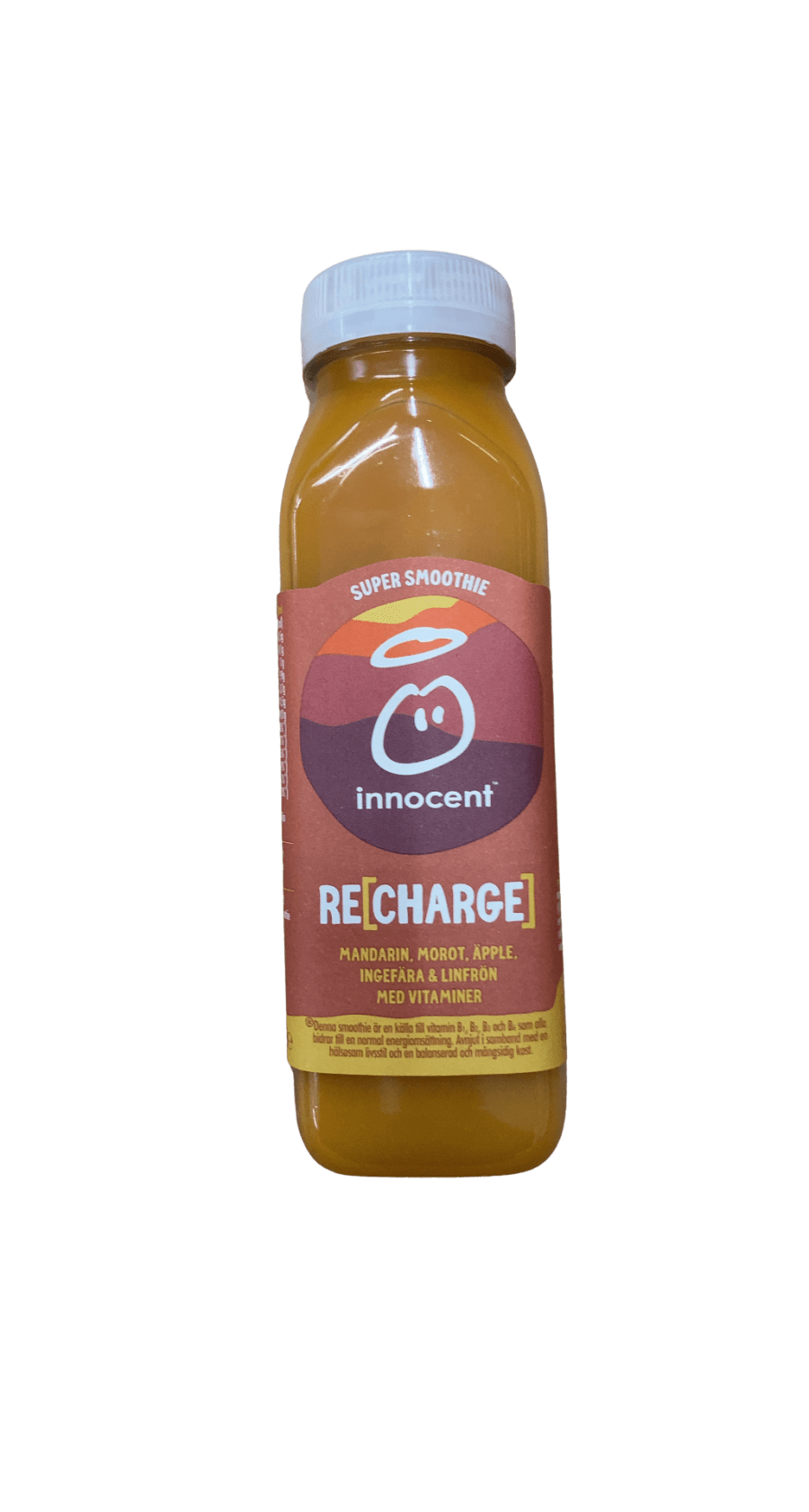 Innocent Super Smoothie Recharge Mandarína Gulrót Epli Engifer & Hörfræ 300 ml