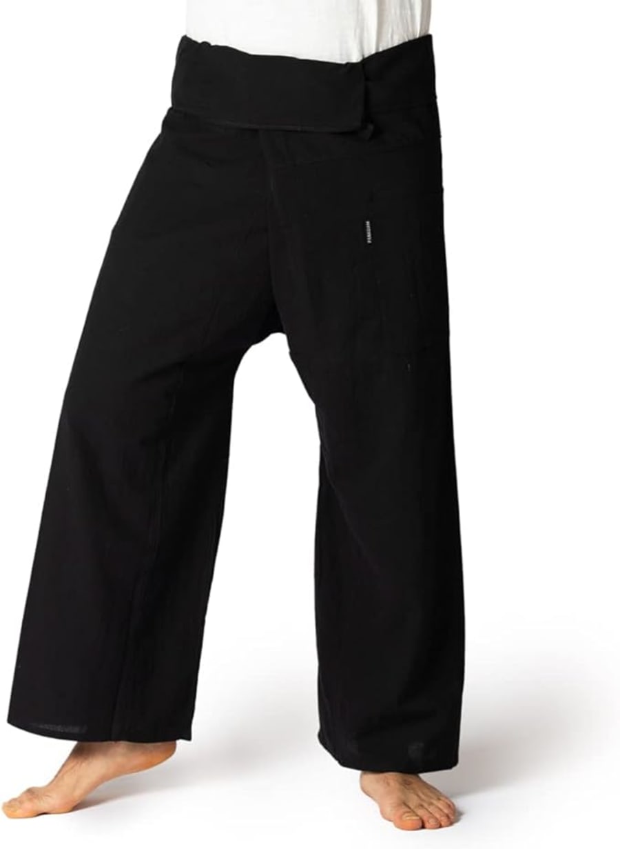 Thai Fisherman Pants Classic Svartar - กางเกงชาวประมงไทย