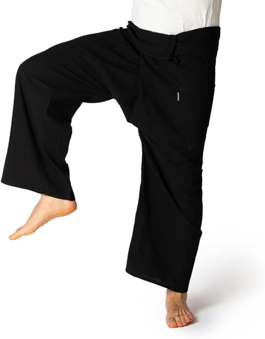 Thai Fisherman Pants Classic Svartar - กางเกงชาวประมงไทย