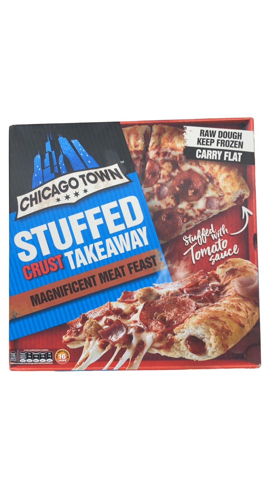 Chicago Town fyllt skorpa Takeaway Stórkostleg kjötveisla 640 g