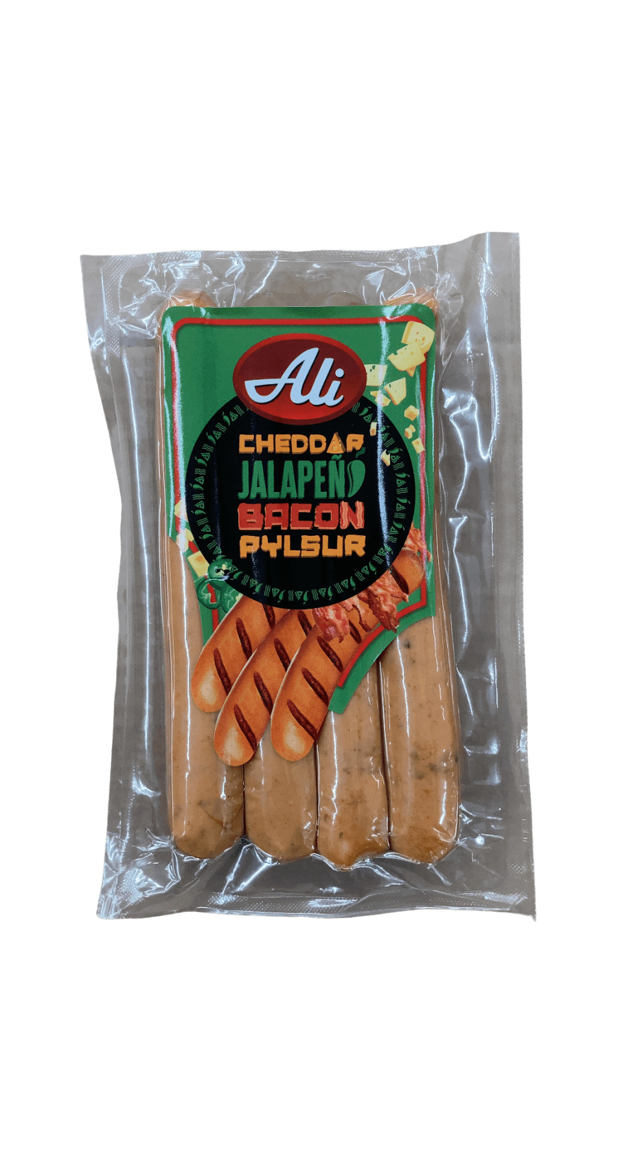 Ali Cheddar Jalapeno Bacon Pylsur 280 g
