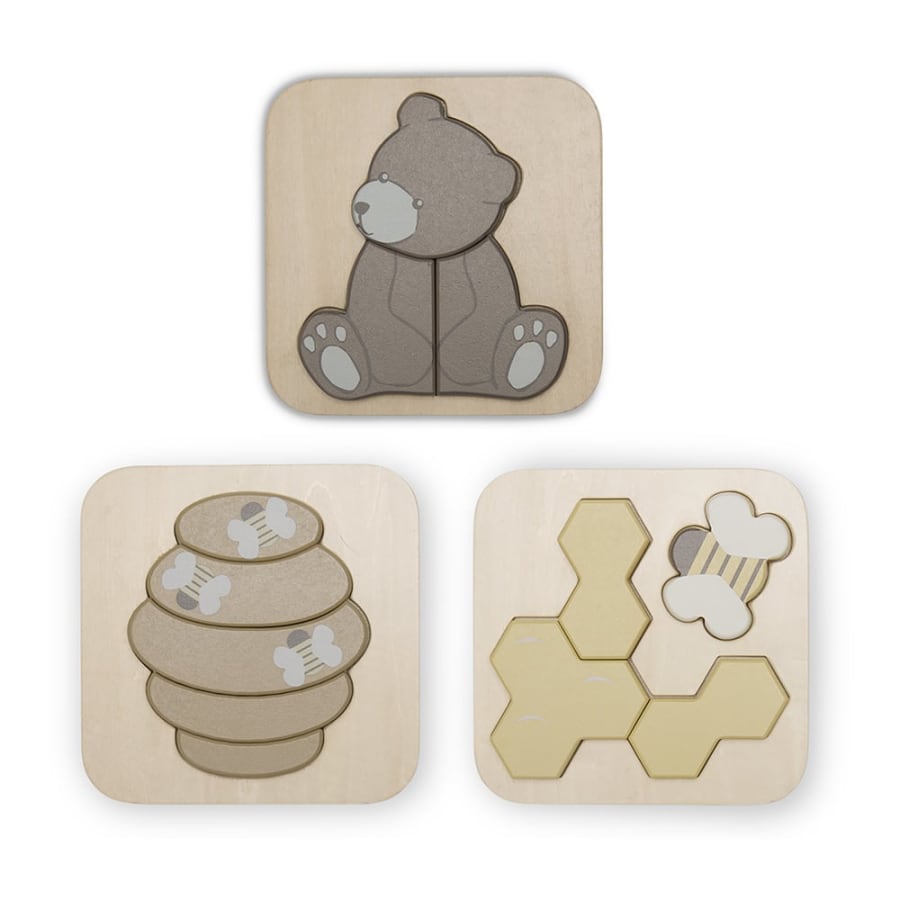 Toby Púsl – Bees & Bears – 3 í pakka