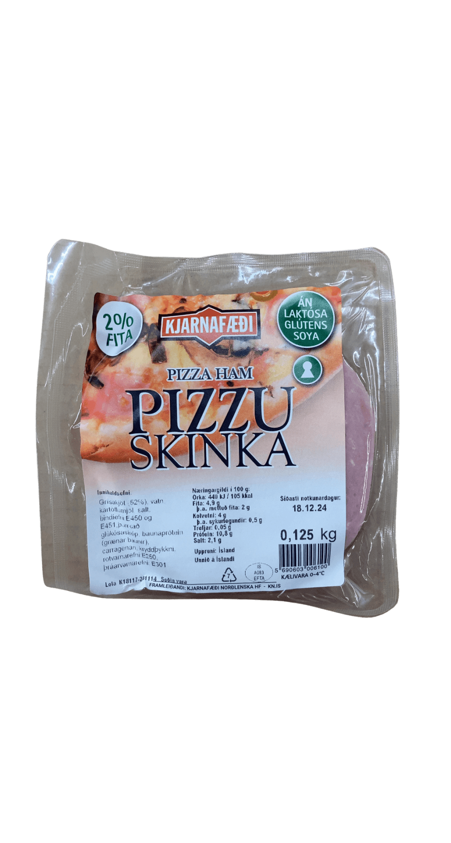 Kjarnafæði Pizzuskinka 125 g