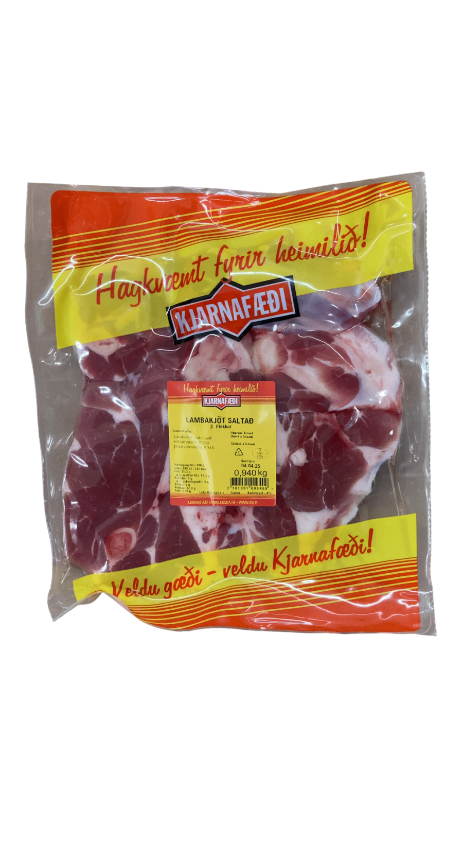 Kjarnafæði Lambakjöt saltað 940 g