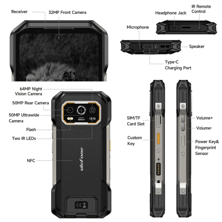 Ulefone Armor 27 Pro 12+256GB 5G vinnusími