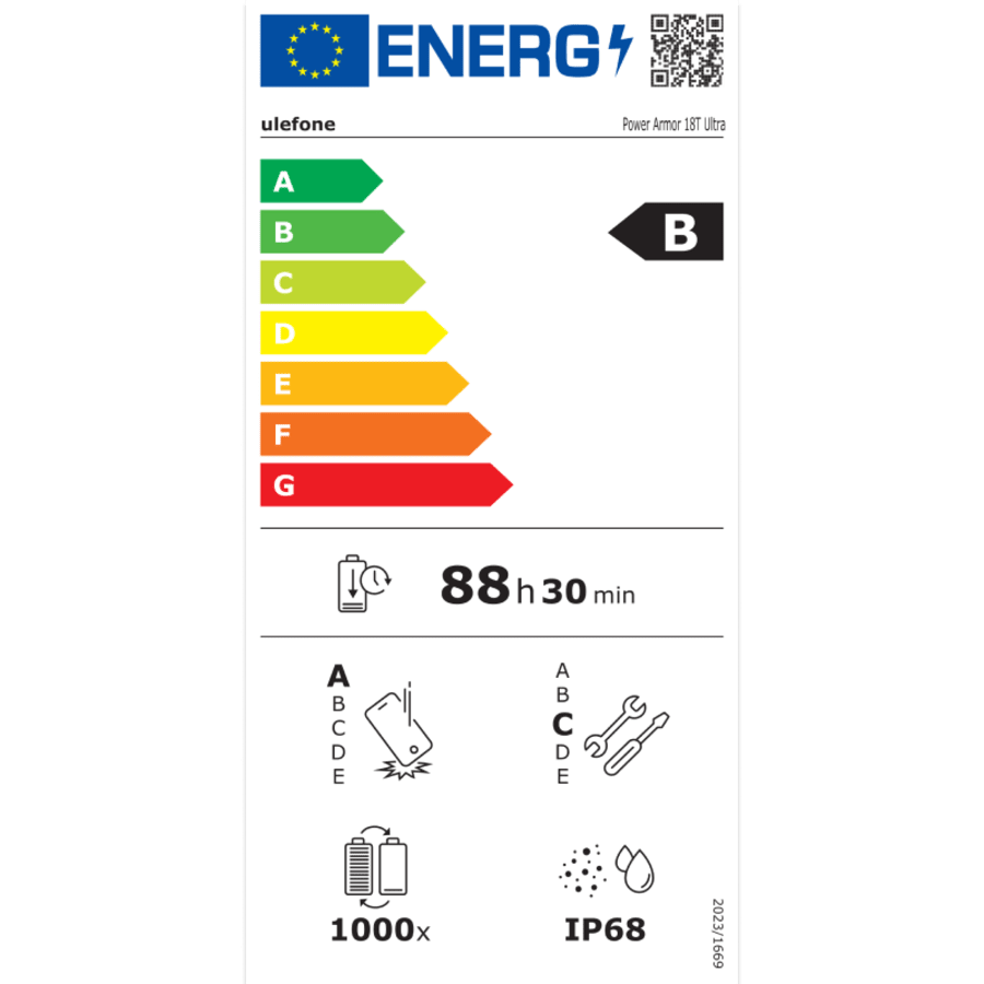 Ulefone Power Armor 18T Ultra 512GB 5G vinnusími með hitamyndavél