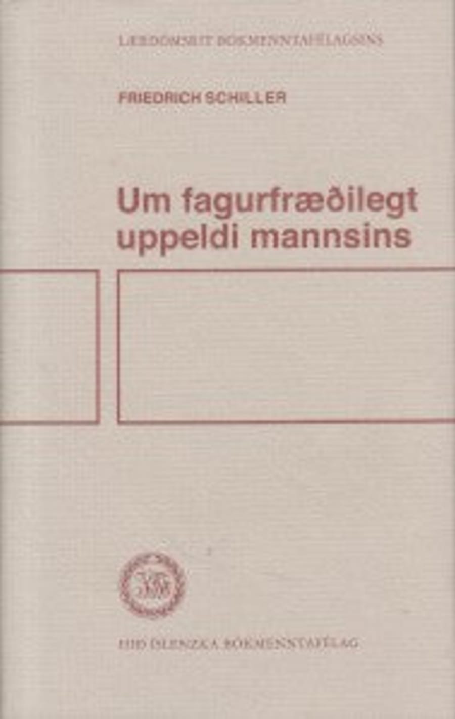 Um fagurfræðilegt uppeldi mannsins