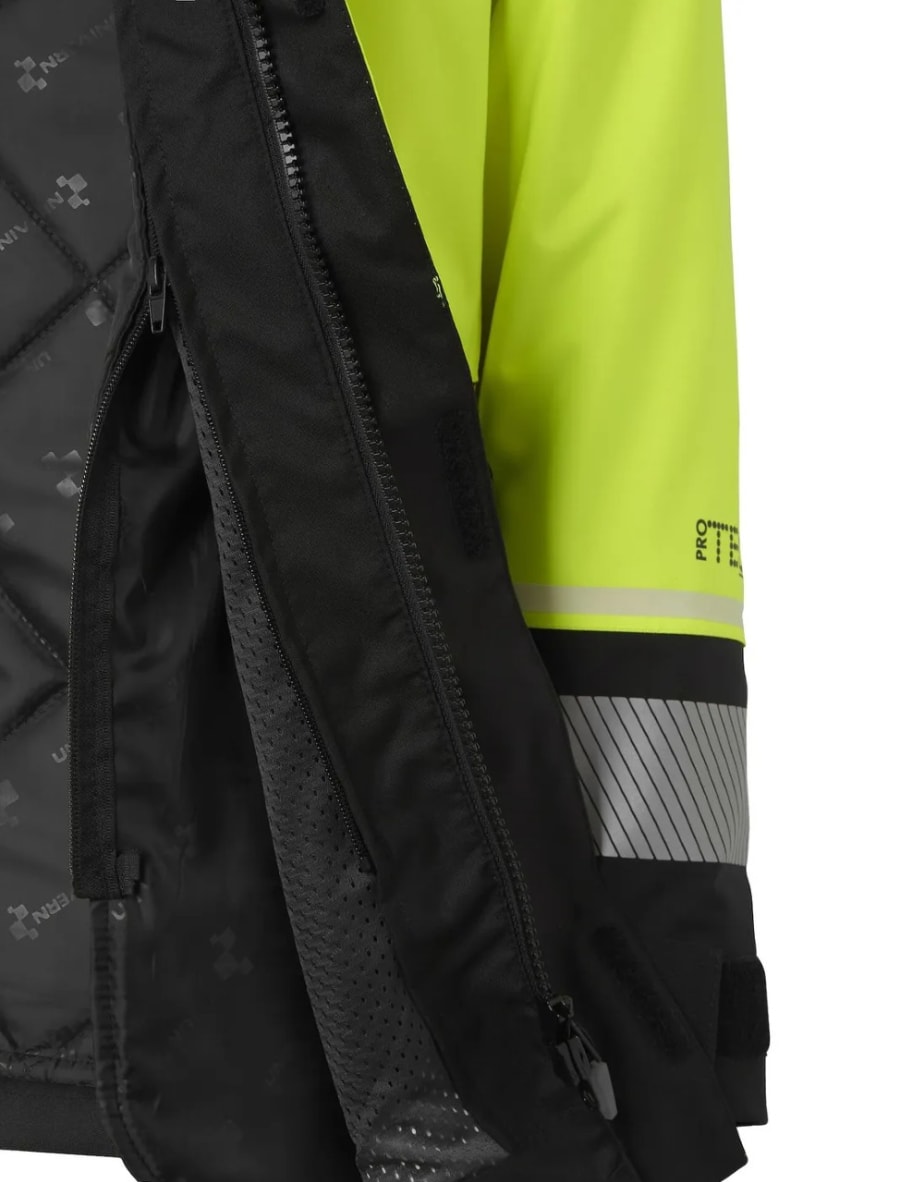 Univern Protec 2in1  heilsársparka, HiViz gul