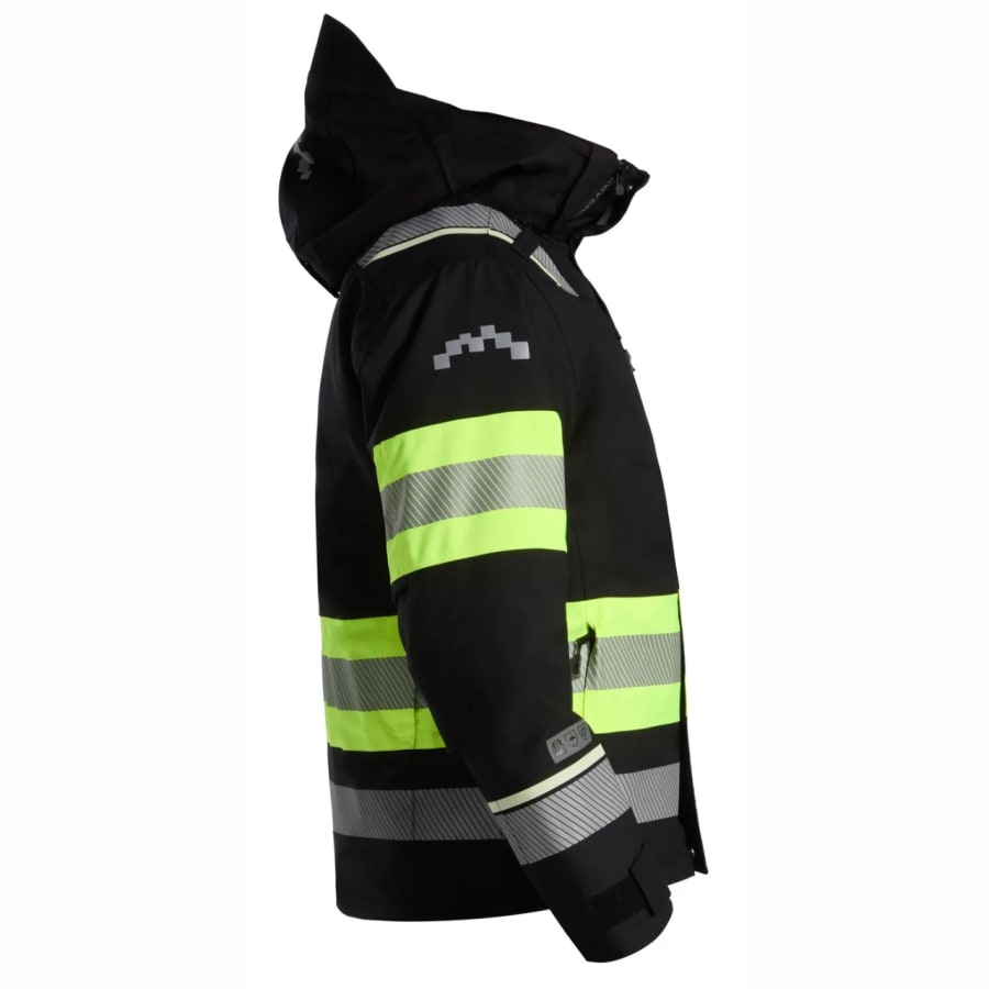 Univern Protec 2in1 Heilsársúlpa, svört/HV gul