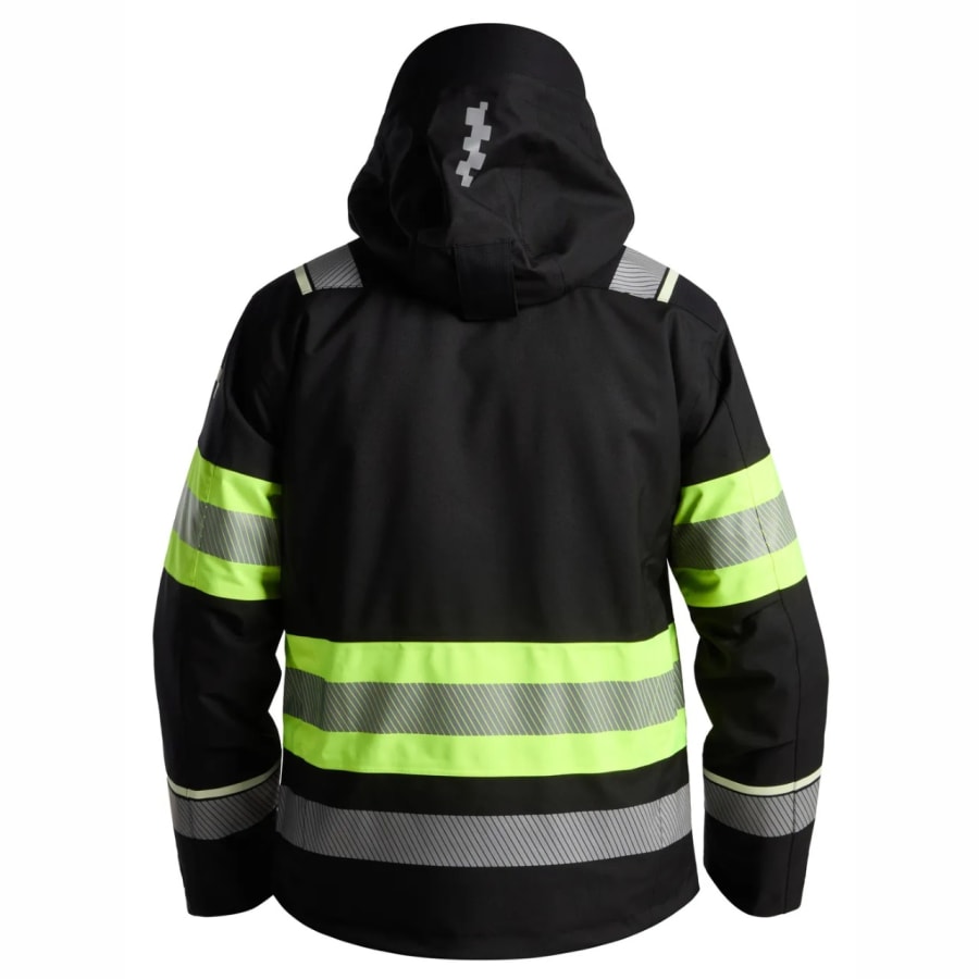 Univern Protec 2in1 Heilsársúlpa, svört/HV gul