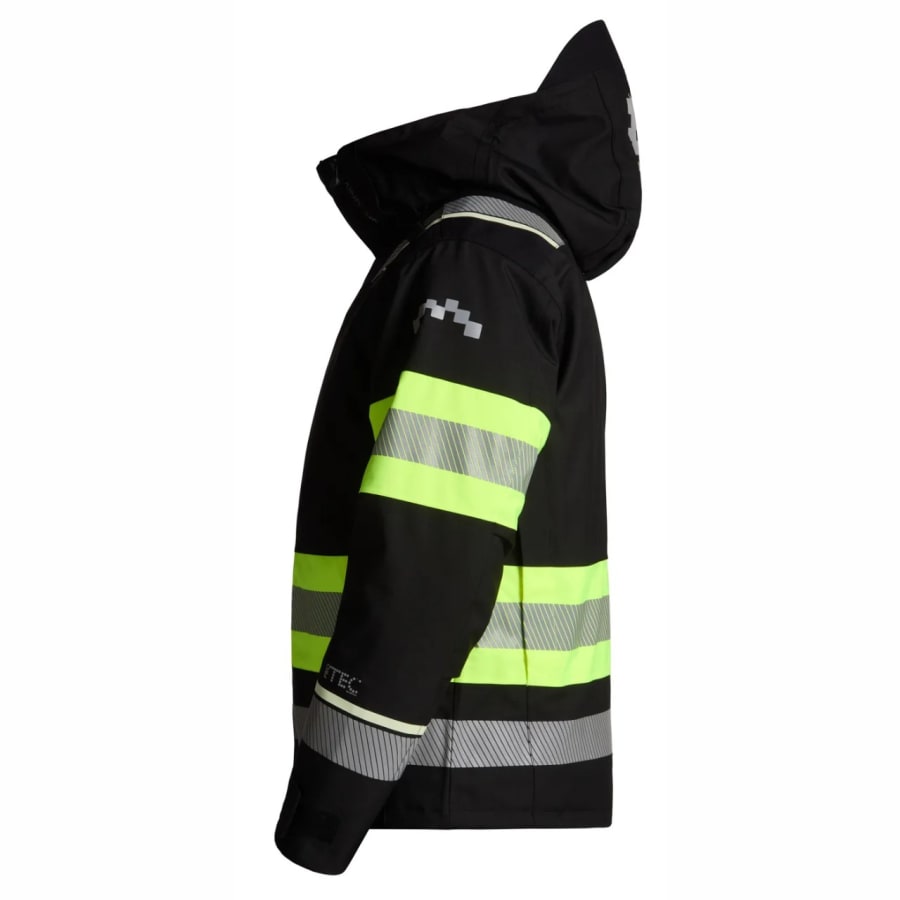 Univern Protec 2in1 Heilsársúlpa, svört/HV gul