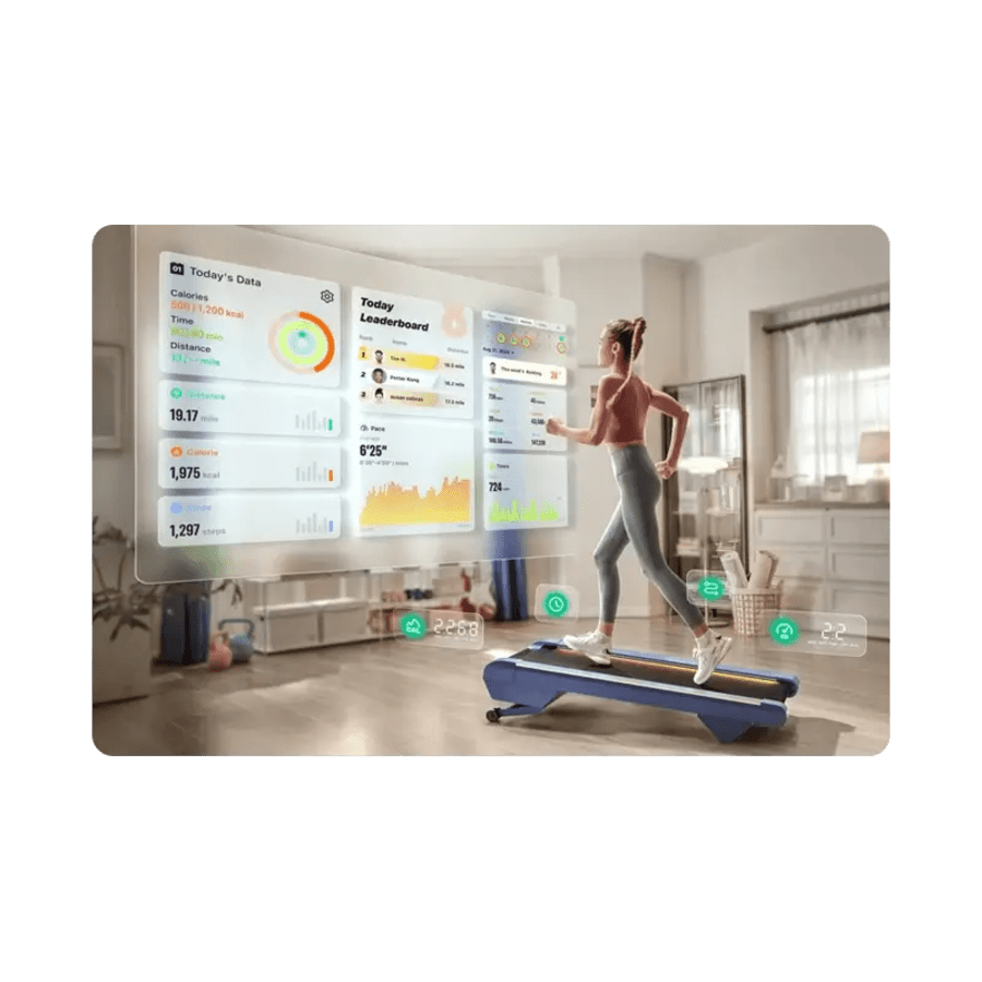 UREVO CyberPad Home göngubretti m. halla