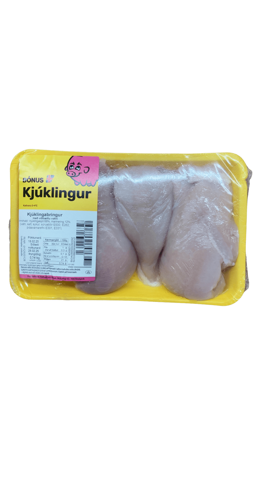 Bónus Kjúklingabringur með viðbættu vatni 741 g