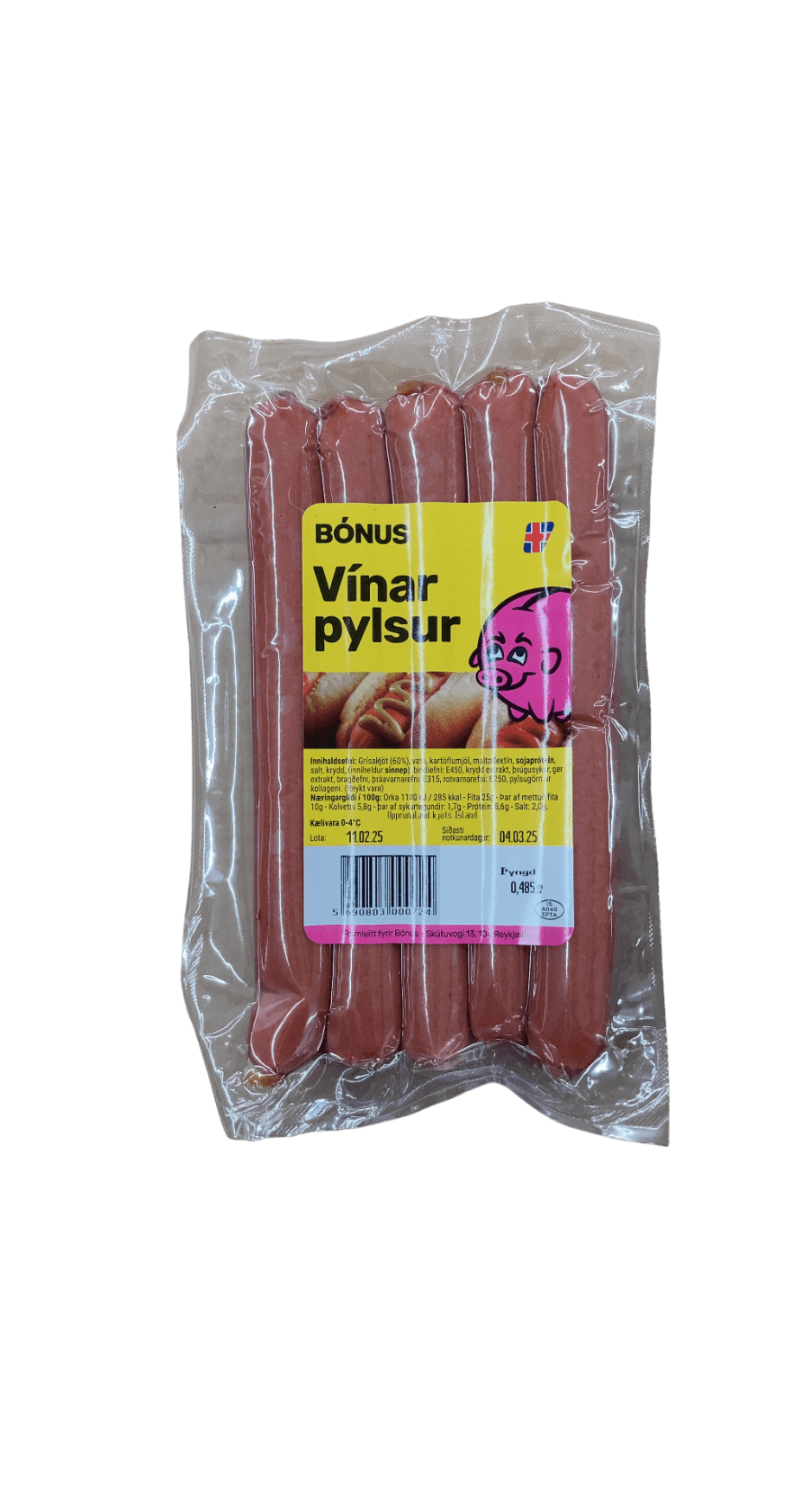 Bónus Vínar pylsur 485 g