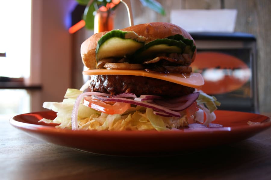 Vegan lúxusborgari