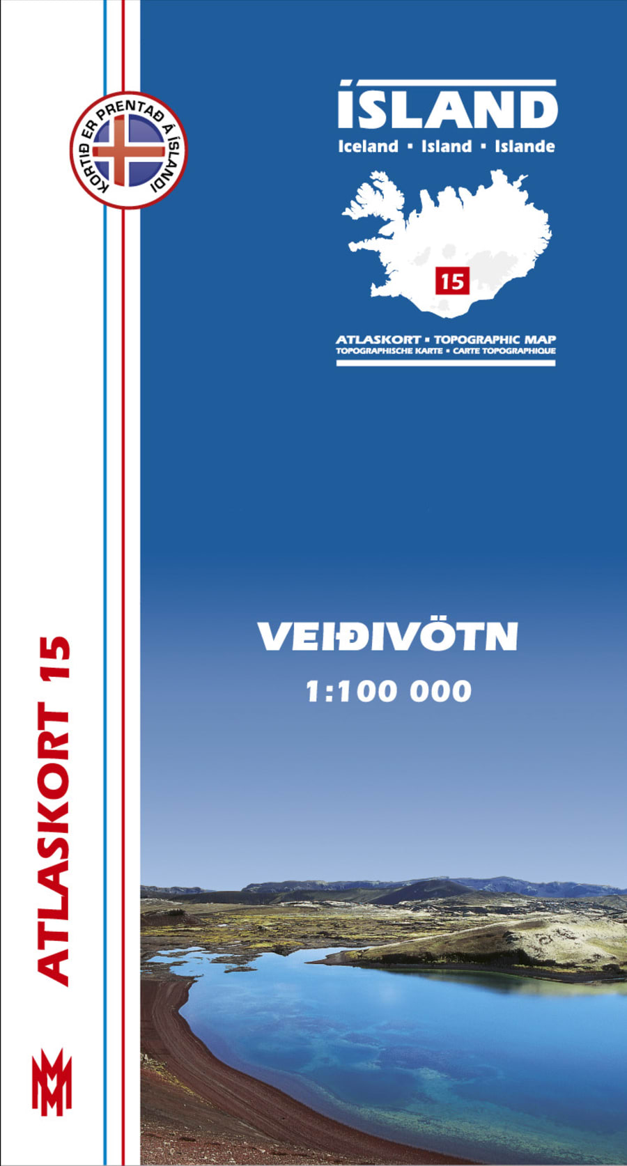 Veiðivötn 1:100 000 - Atlaskort 15