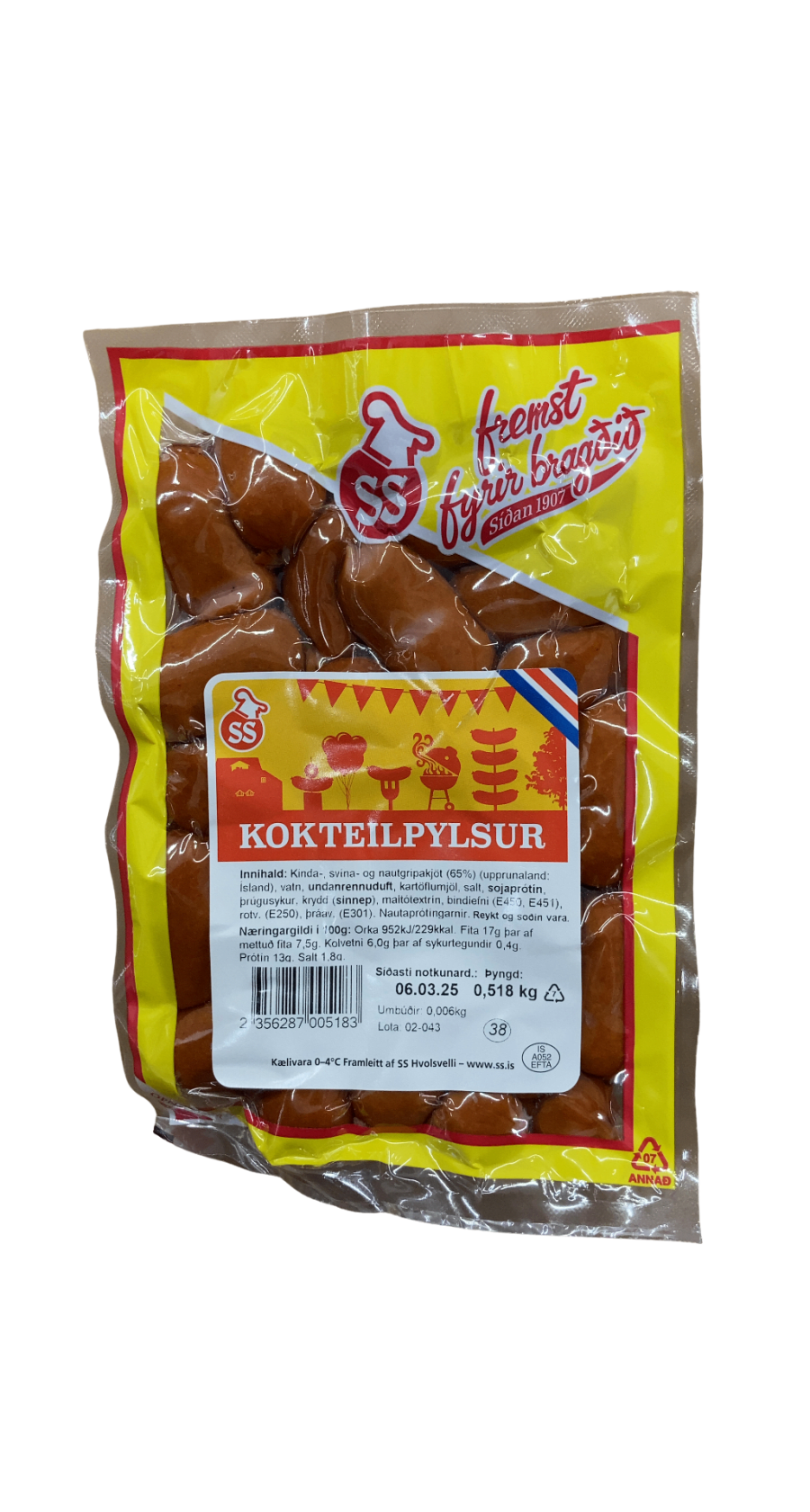 SS Kokteilpylsur 518 g