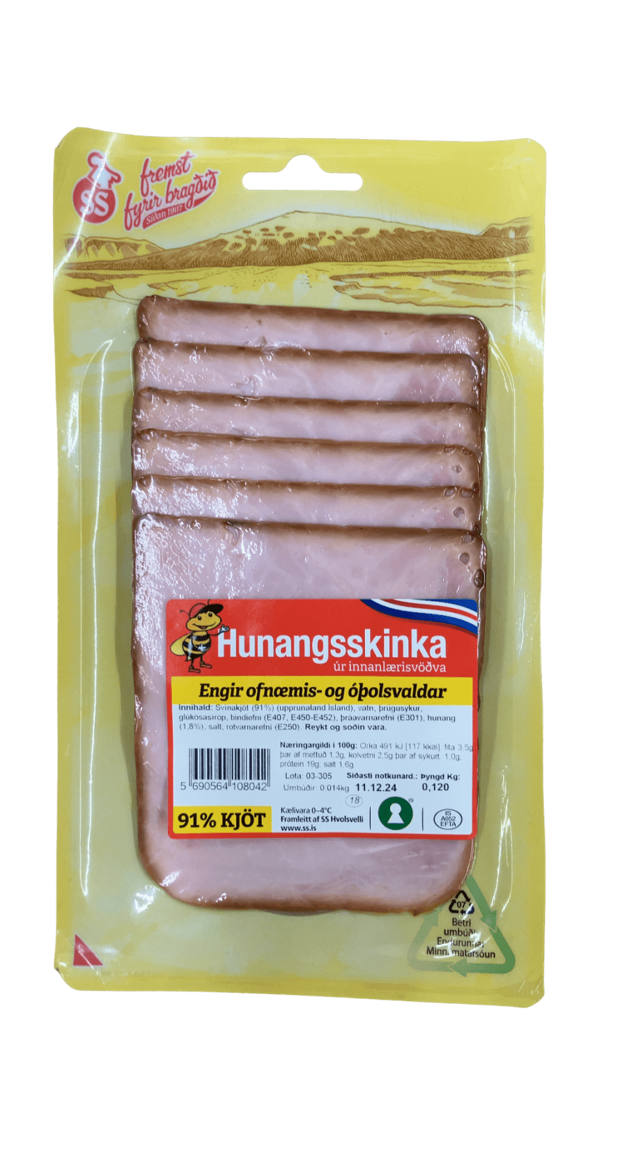 Fremst Hunangsskinka úr innanlærisvöðva 120 g