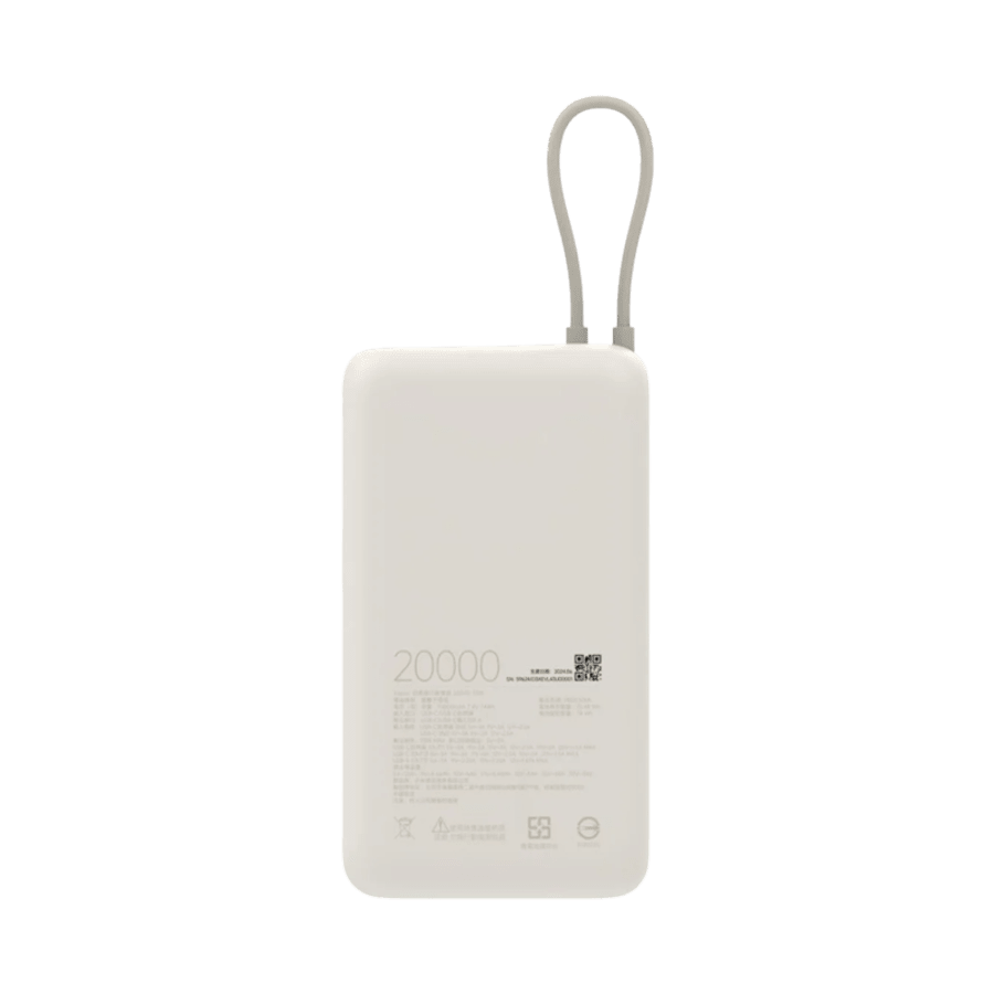 Xiaomi 33W Power Bank 20.000mAh hleðslubanki með snúru