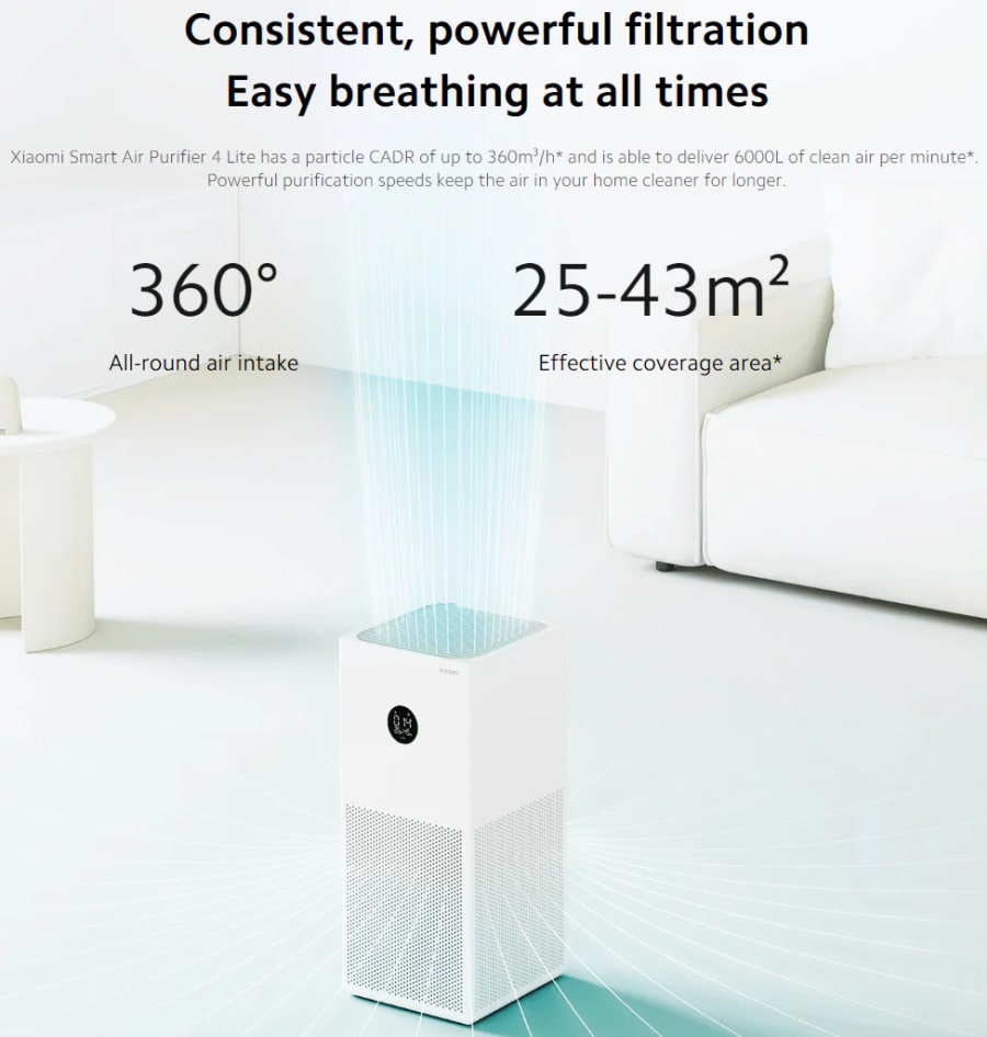 Xiaomi Air Purifier 4 Lite Lofthreinsitæki