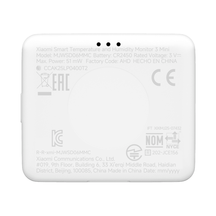 Xiaomi Smart Temperature and Humidity Monitor 3 mini hita- og rakamælir