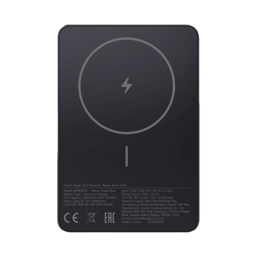Xiaomi Super Slim Magnetic Power Bank 5.000mAh hleðslubanki