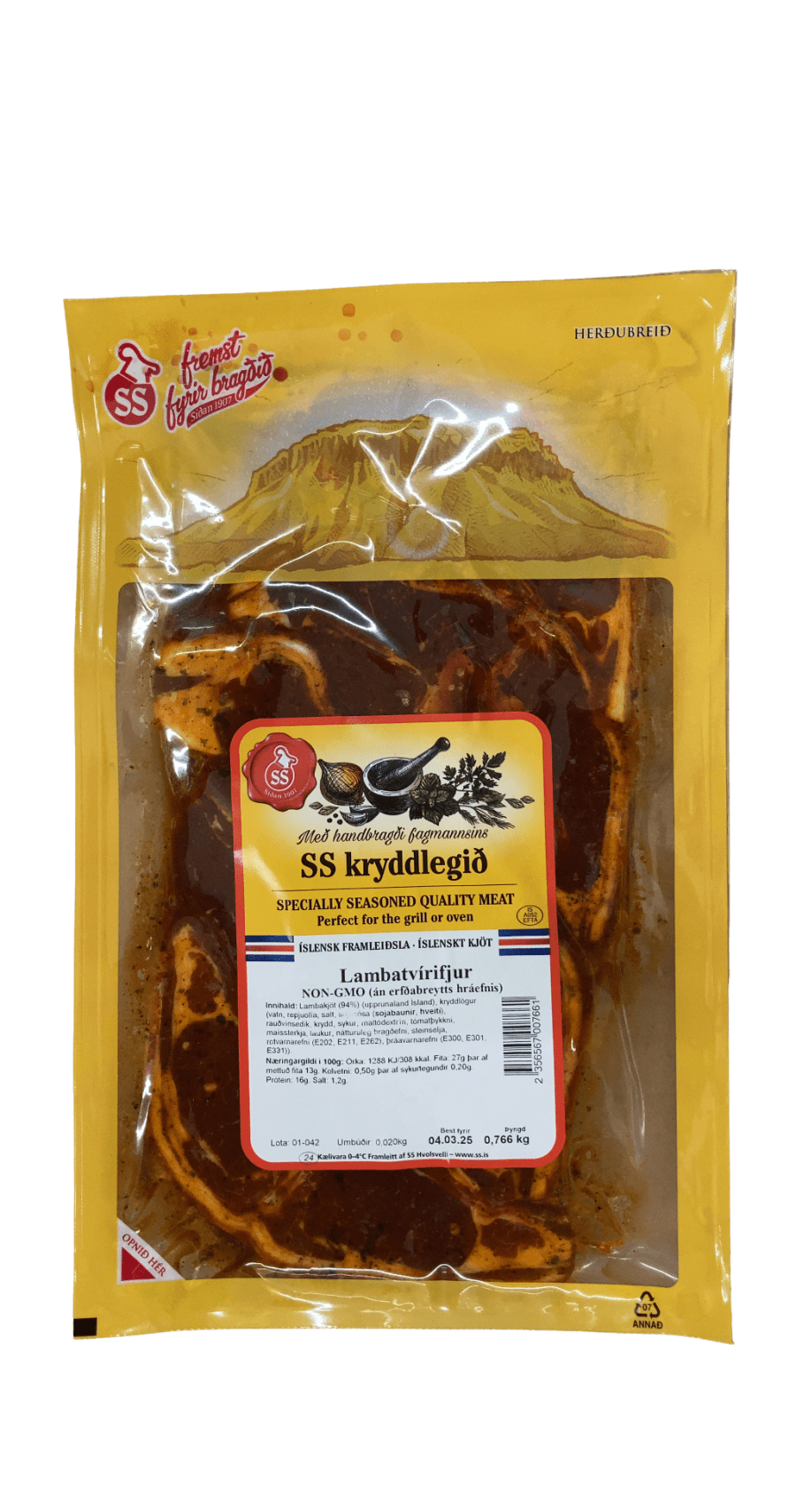 SS Kryddlegið Lambatvírifjur 766 g