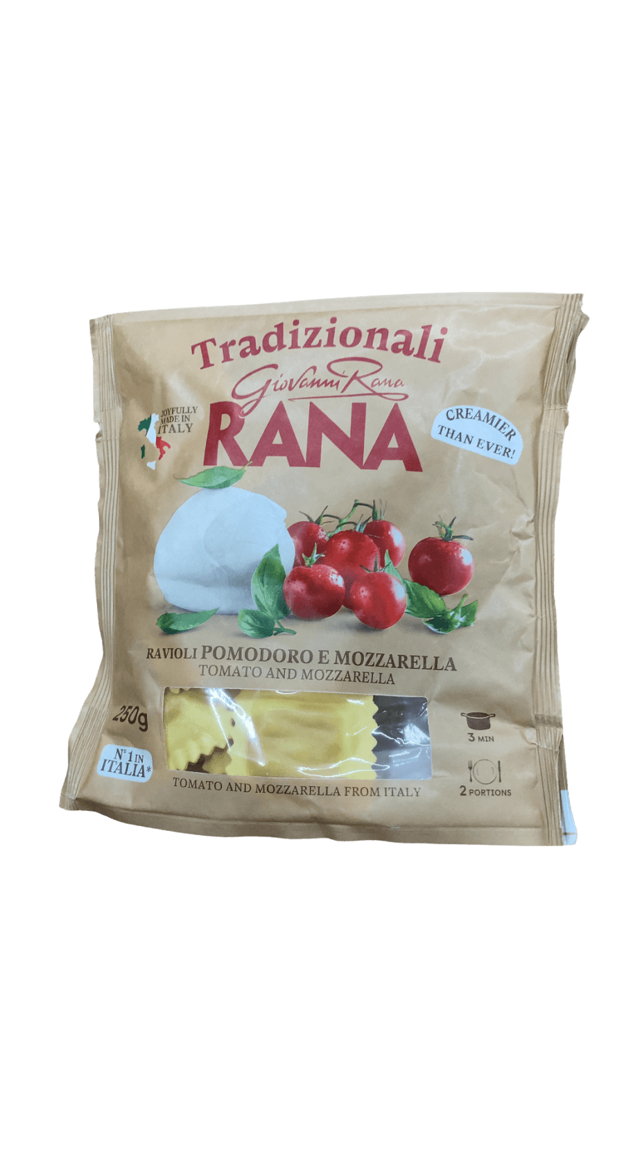 Giovanni Rana Tradizionali ravioli með tómötum og mozzarella 250 g