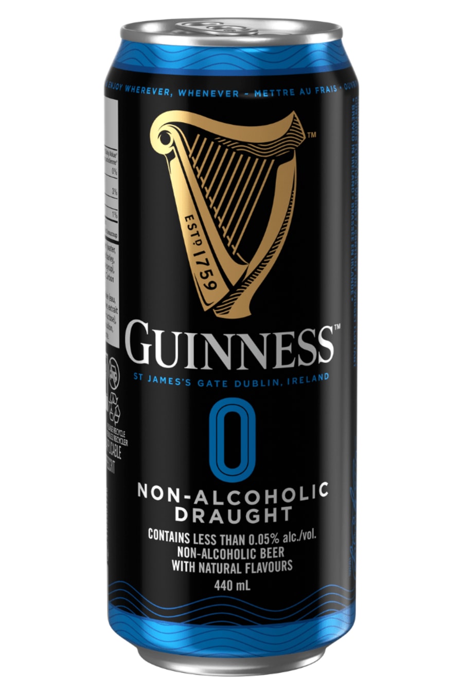 0.0% Guinness Draught Black / 10 dósir