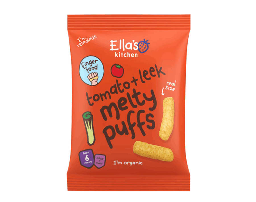 Ella's kitchen puffs tómatur/blaðlaukur