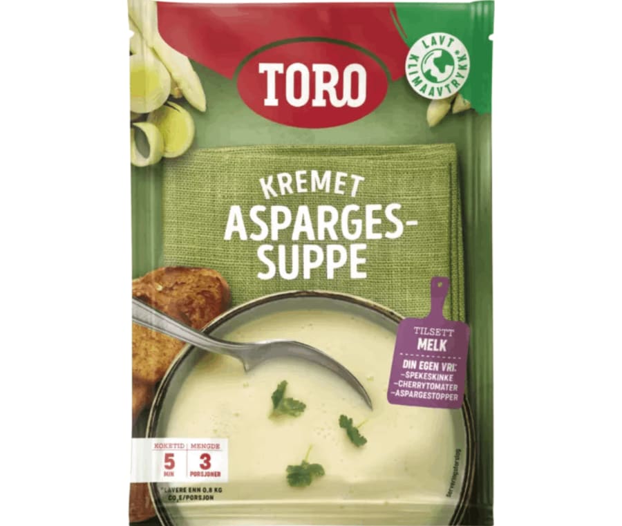 Toro súpa aspars