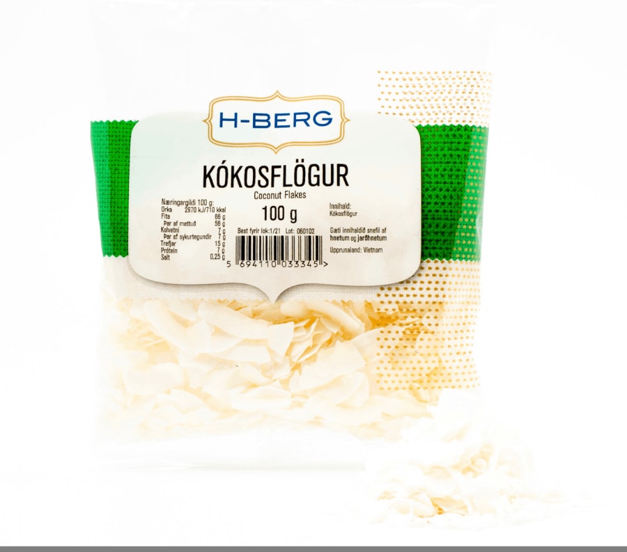 H-Berg kókoflögur 100 gr