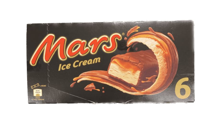 Mars ís 6 stk