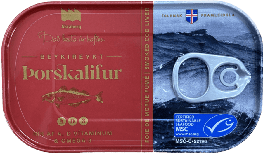 N.f þorskalifur birkireykt 121 gr