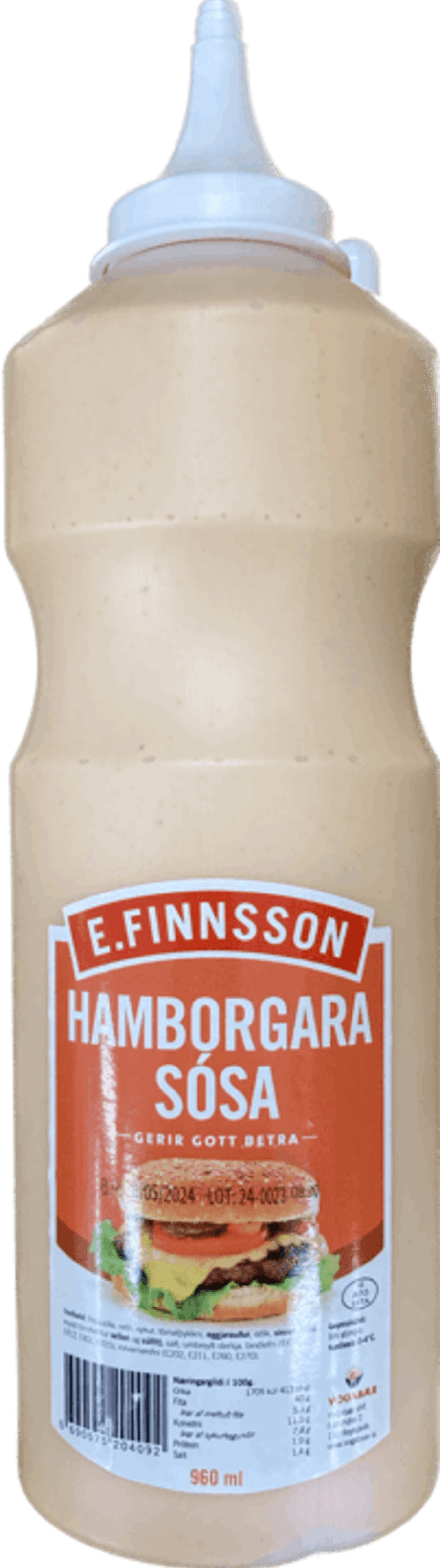 E.finnsson sósa hamborgara 960 ml