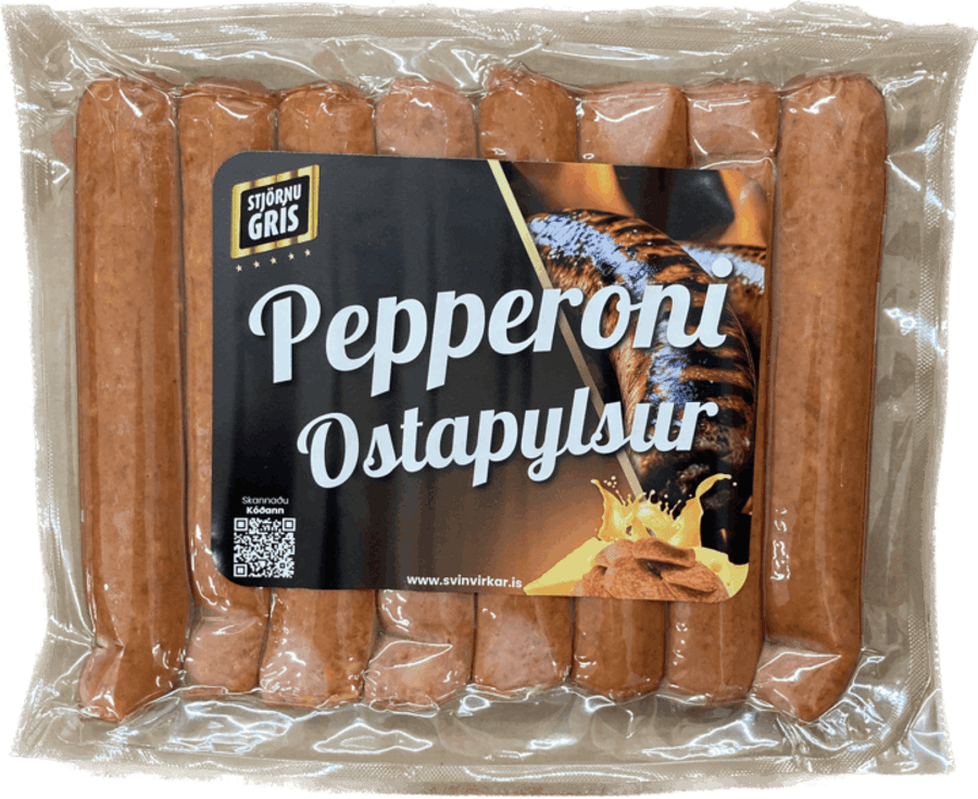 S.g pylsur pepperoni/osta 8 stk