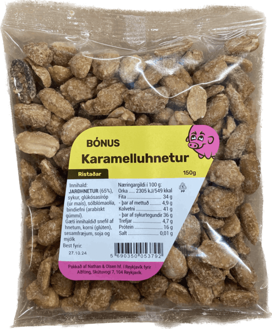 Bónus karamelluhnetur 150 gr