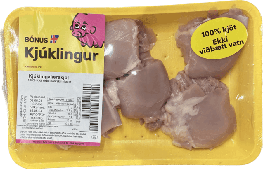 Bónus kjúklingalærakjöt ca. 650 gr