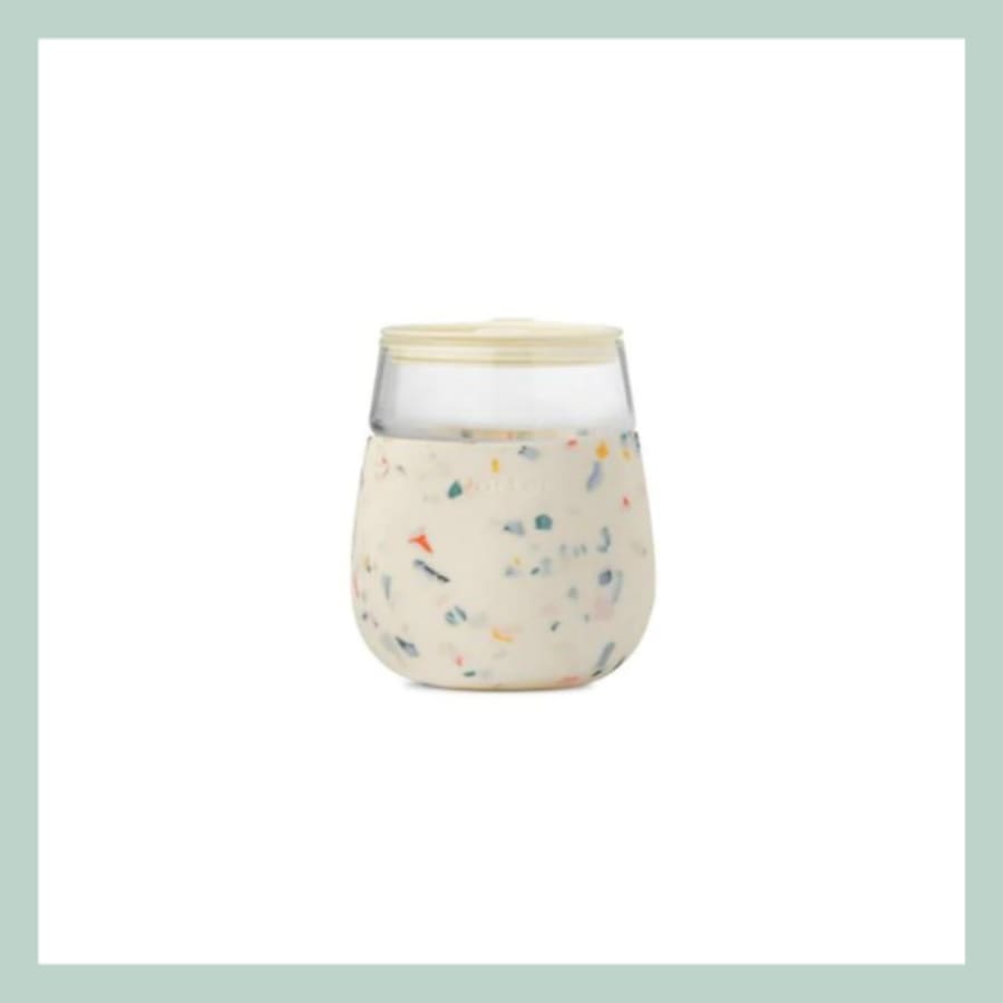 Porter glas með loki – Terrazzo Cream