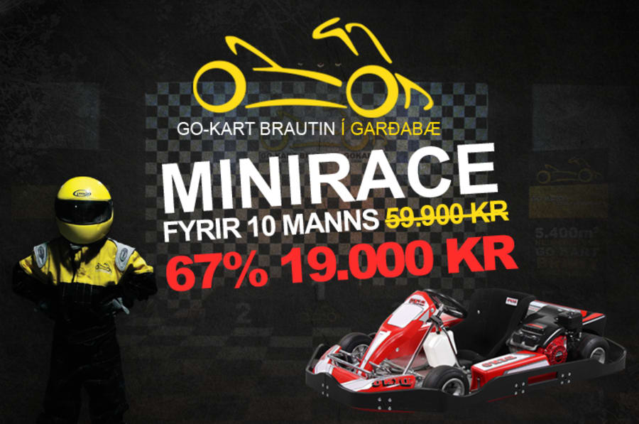 Go-Kart á stærstu innandyra gokartbraut landsins