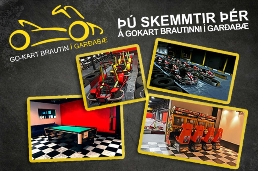 Go-Kart á stærstu innandyra gokartbraut landsins