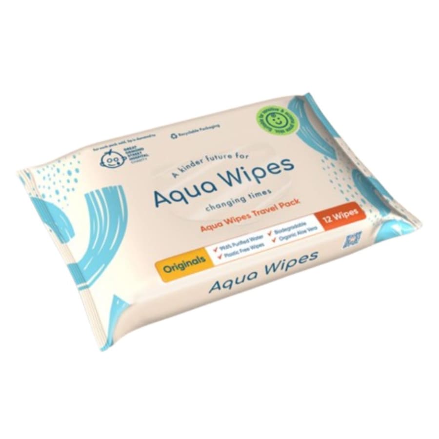 Aqua Wipes Originals – Wet Wipes Blautþurrkur Travel Pack (ferðastærð)