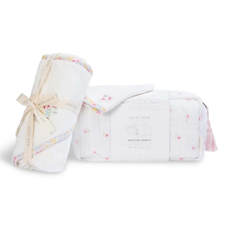 Bathtime Bundle New Baby Gift Set – Wildflower Garden