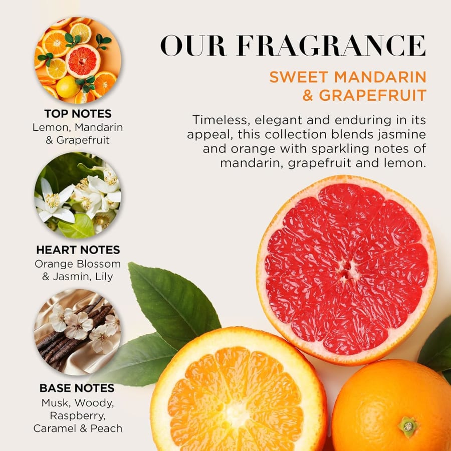 Baylis & Harding Sweet Mandarin & Grapefruit Candle light Bapvörusett